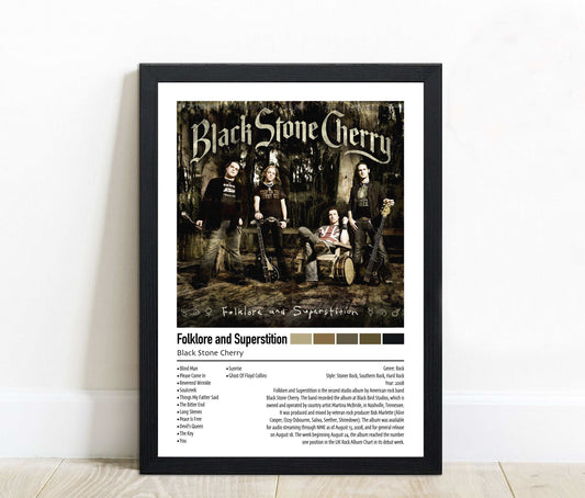 Black Stone Cherry | Folklore and Superstition | Custom Album Cover Poster Print