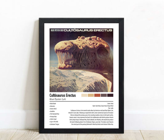 Blue Öyster Cult | Cultösaurus Erectus | Custom Album Cover Poster Print