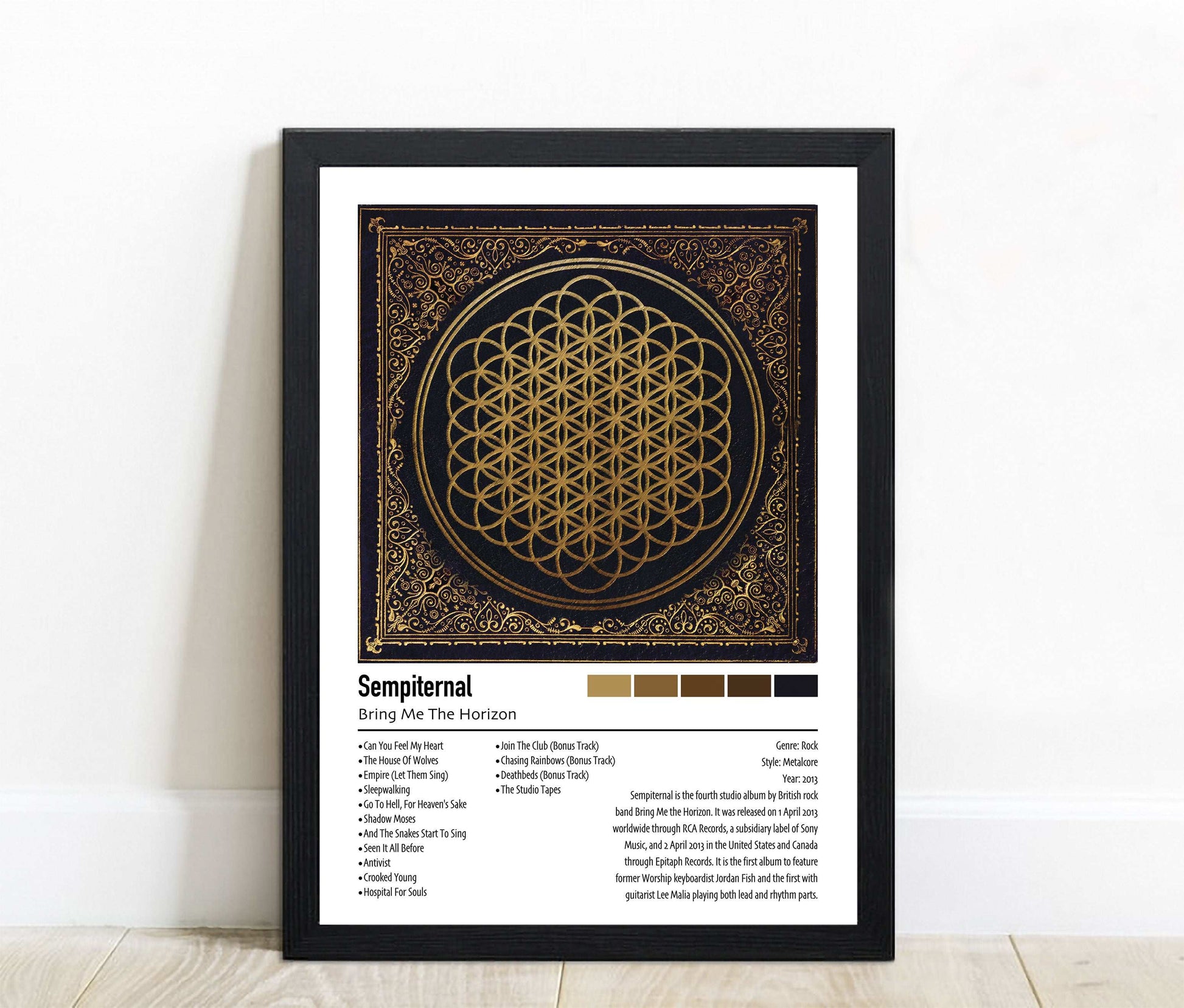 Bring Me The Horizon | Sempiternal | Custom Album Cover Poster Print