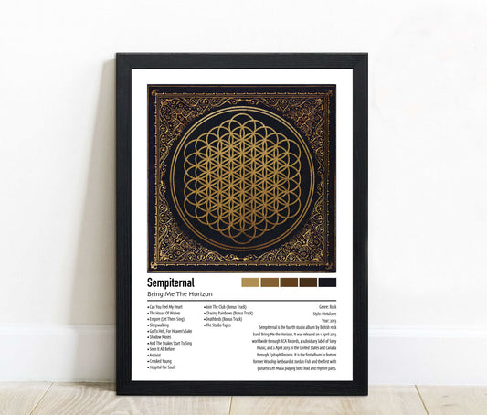 Bring Me The Horizon | Sempiternal | Custom Album Cover Poster Print