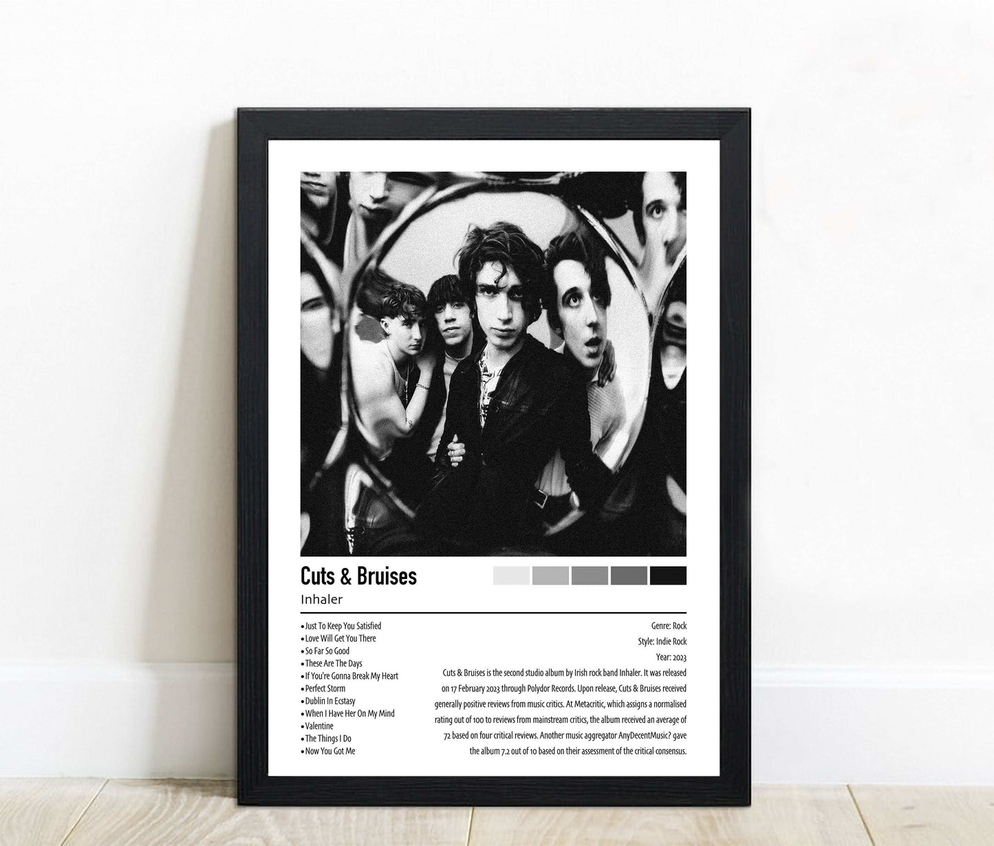 Inhaler | Cuts & Bruises | Custom Album Cover Poster Print