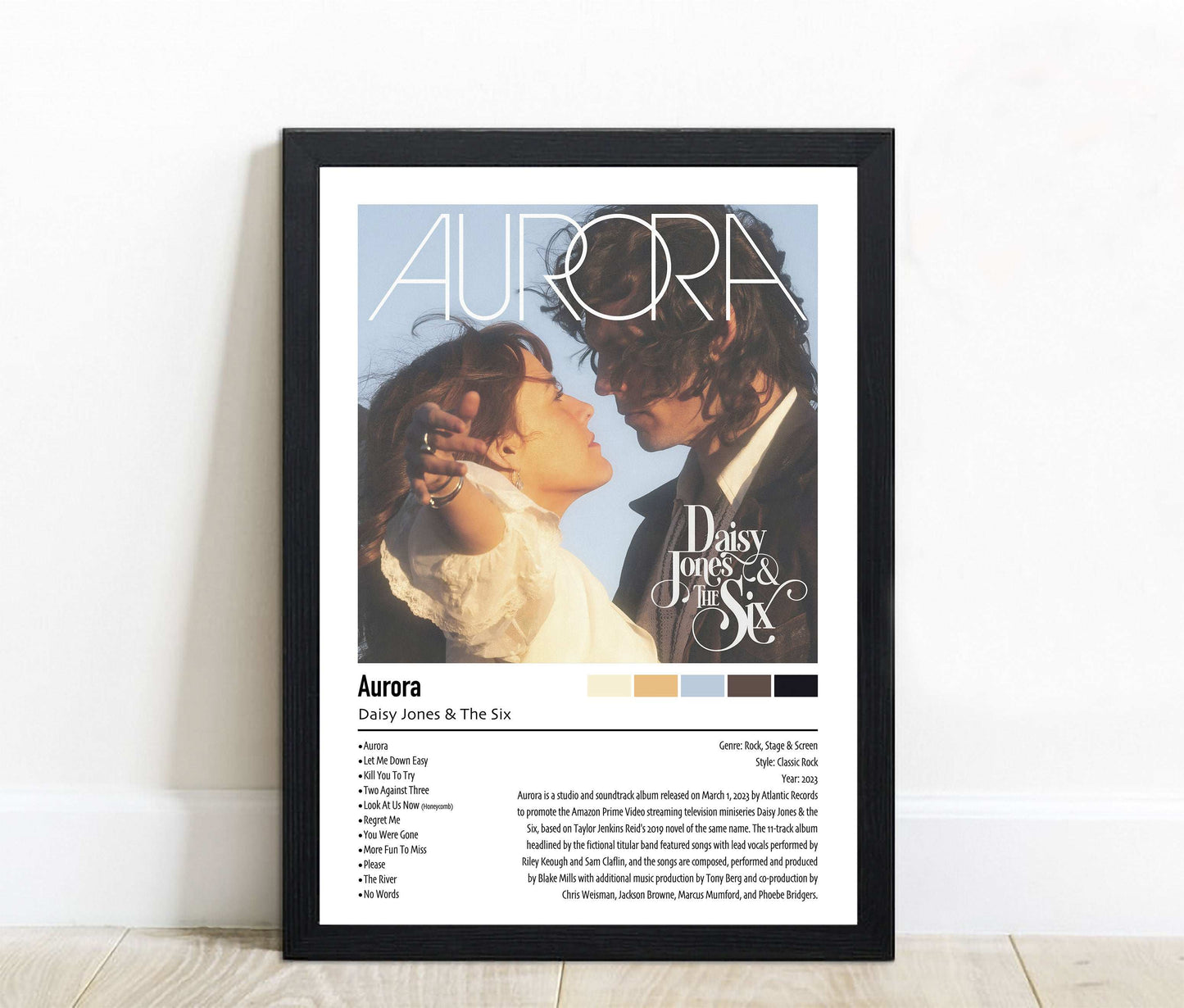 Daisy Jones & The Six | Aurora | Custom Album Cover Poster Print
