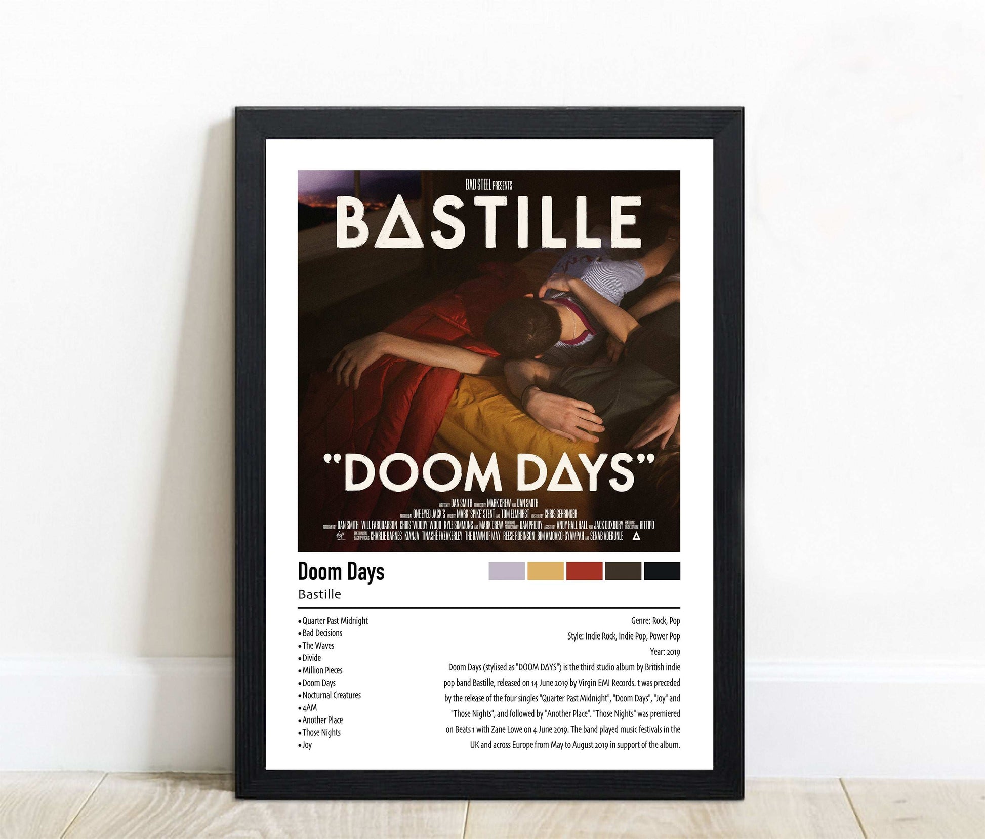 Bastille | Doom Days | Custom Album Cover Poster Print