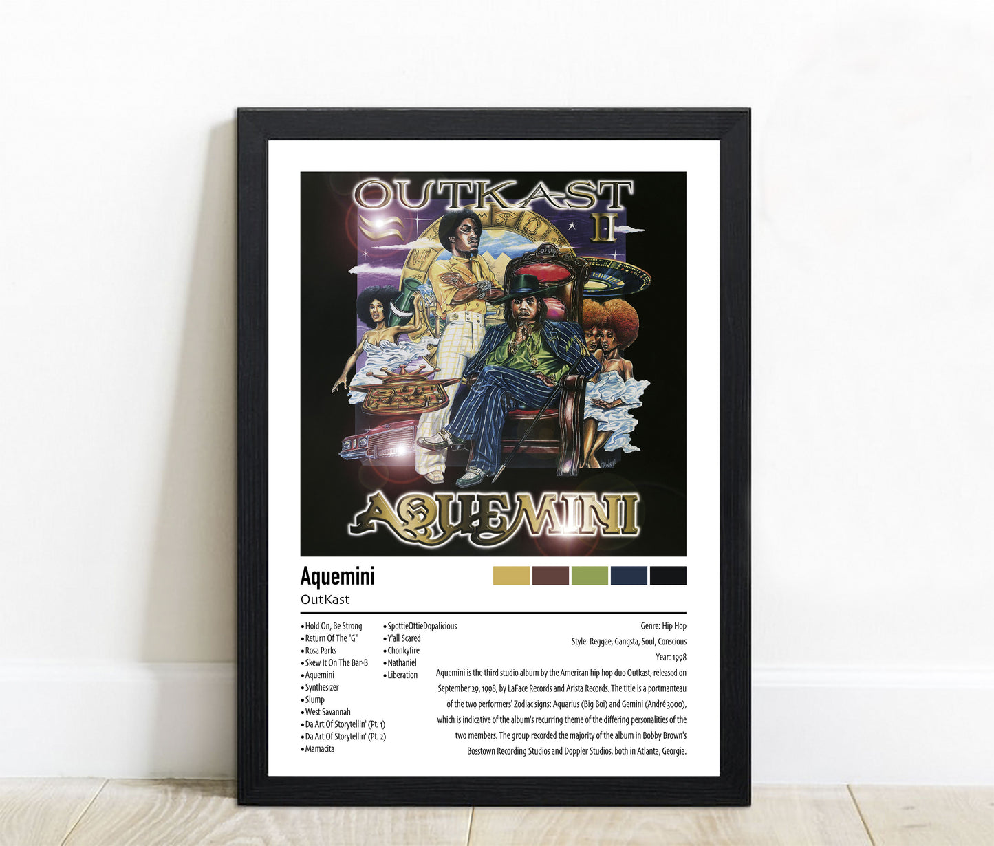 OutKast | Aquemini | Custom Album Cover Poster Print