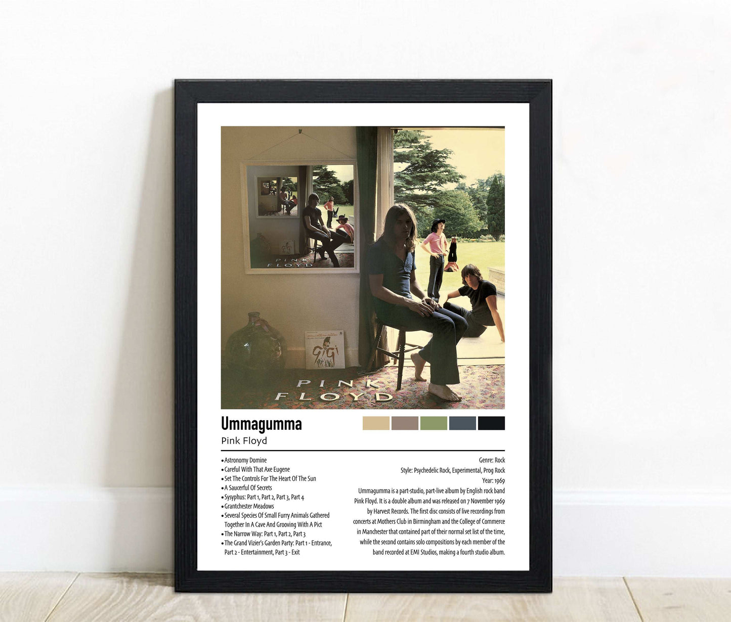 Pink Floyd | Ummagumma | Custom Album Cover Poster Print
