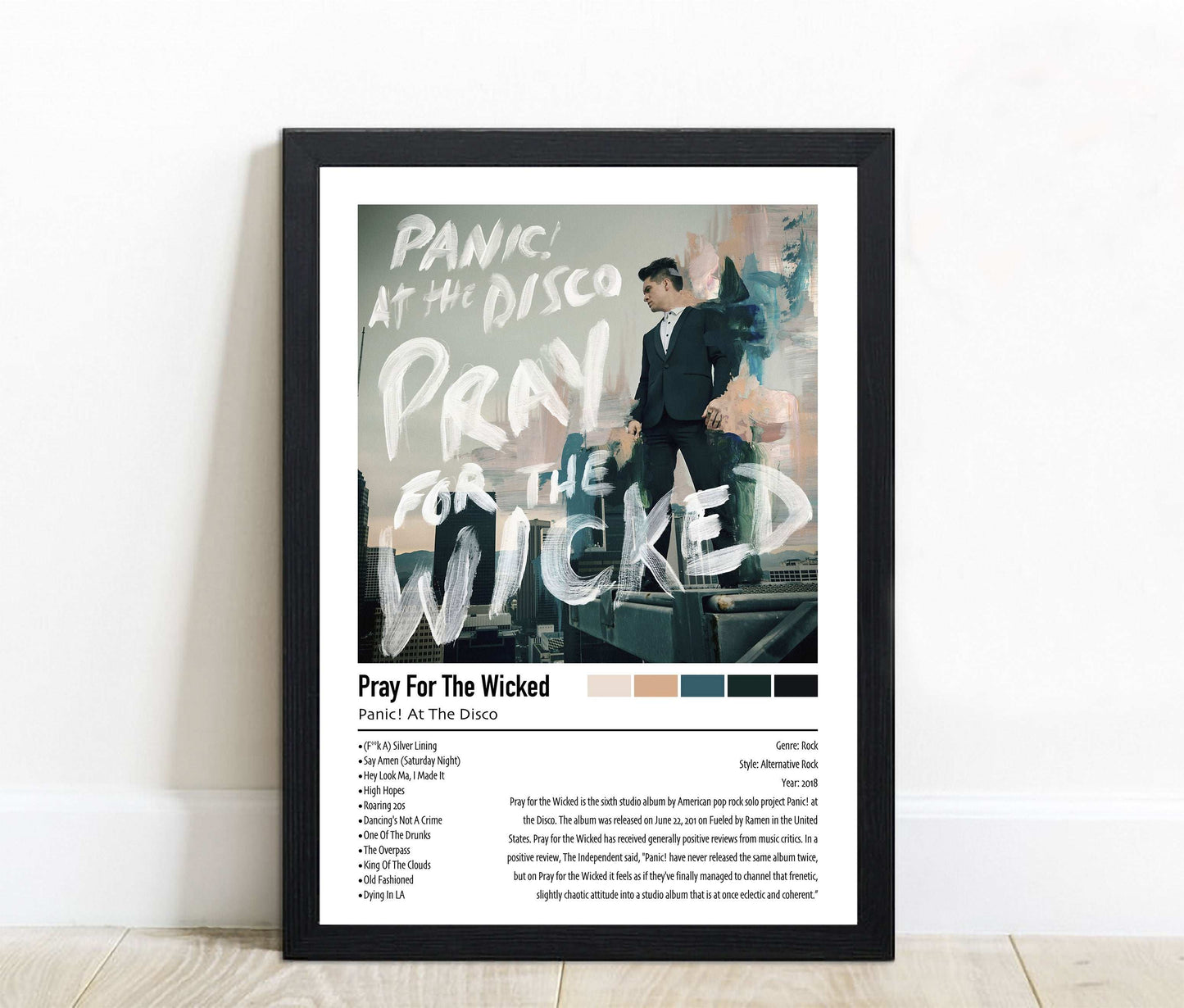 Panic! At The Disco | Pray For The Wicked | Custom Album Cover Poster Print