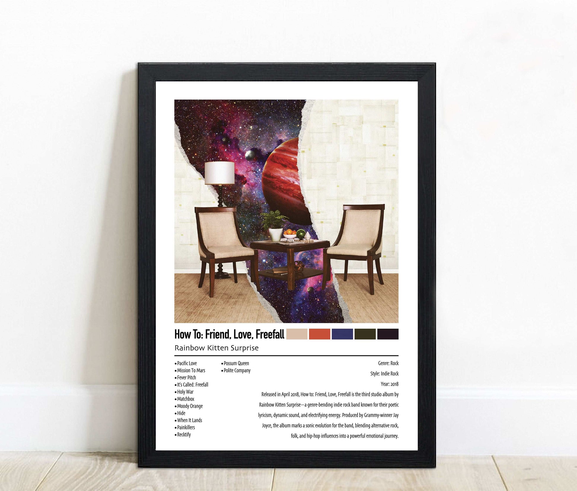 Rainbow Kitten Surprise | How To: Friend, Love, Freefall | Custom Album Cover Poster Print