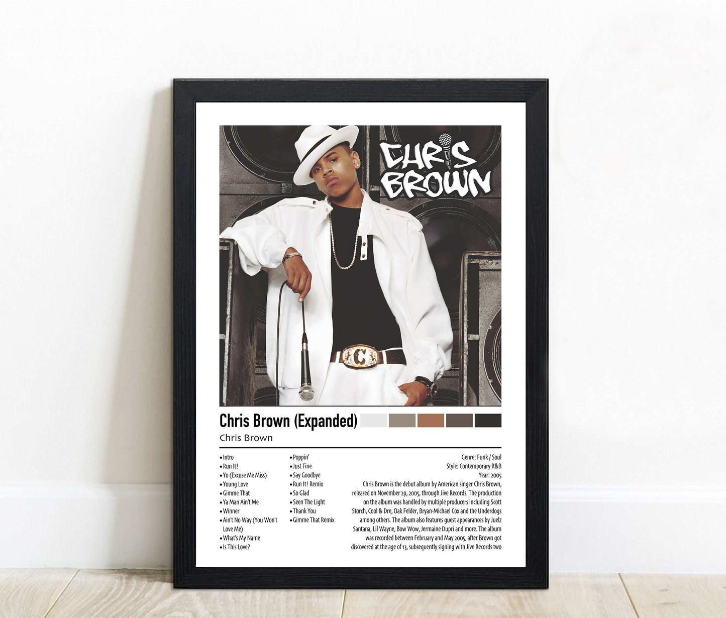 Chris Brown | Chris Brown (Expanded) | Custom Album Cover Poster Print