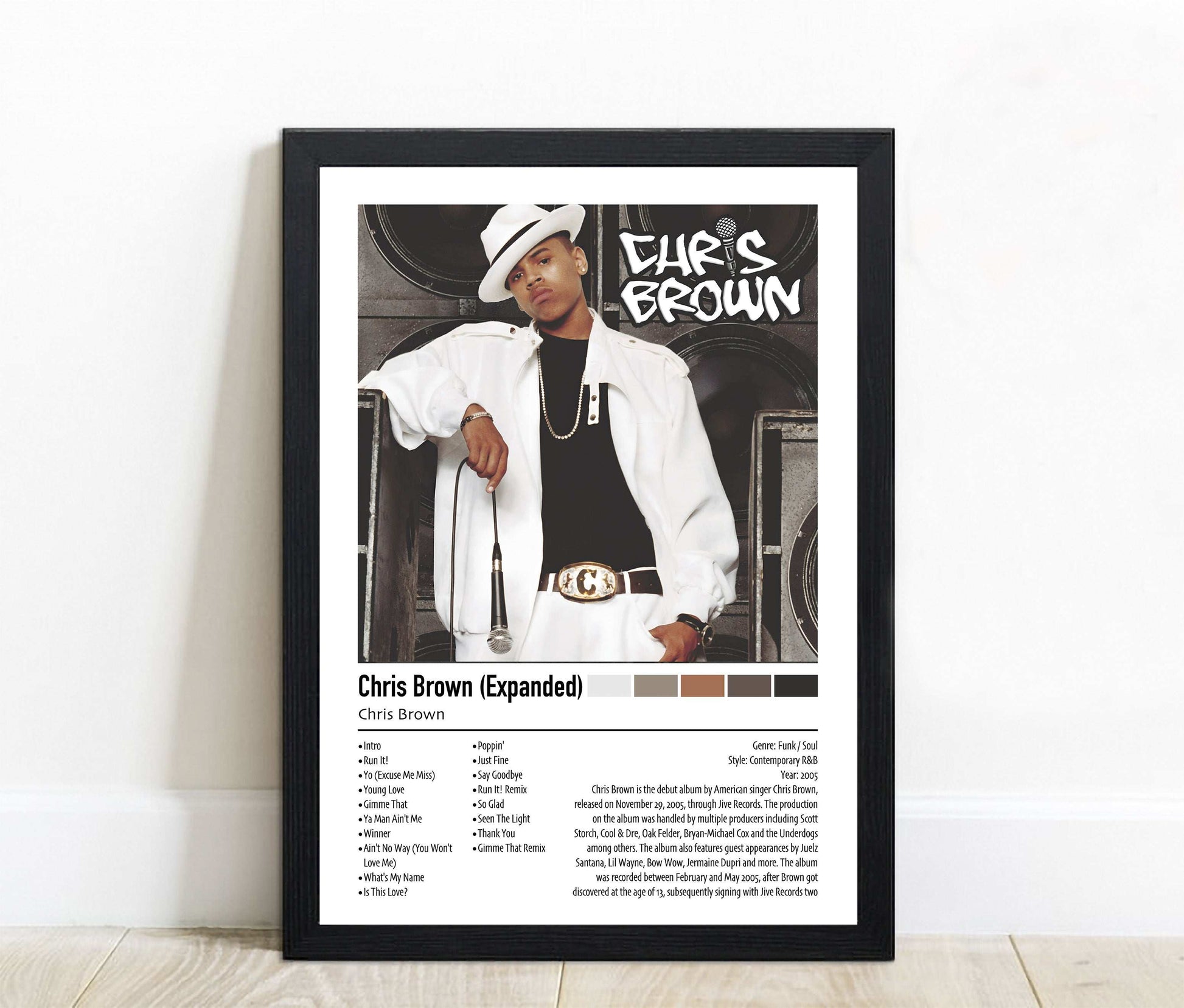 Chris Brown | Chris Brown (Expanded) | Custom Album Cover Poster Print
