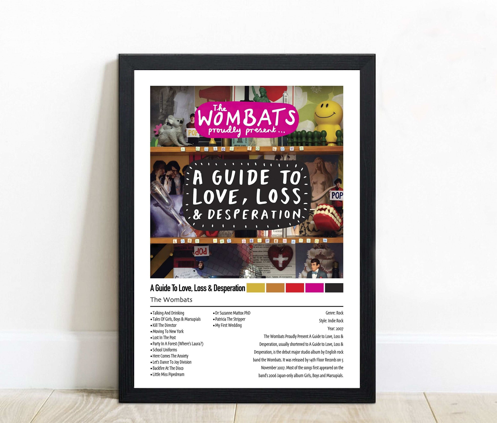 Wombats | A Guide To Love, Loss and Desperation | Custom Album Cover Poster Print