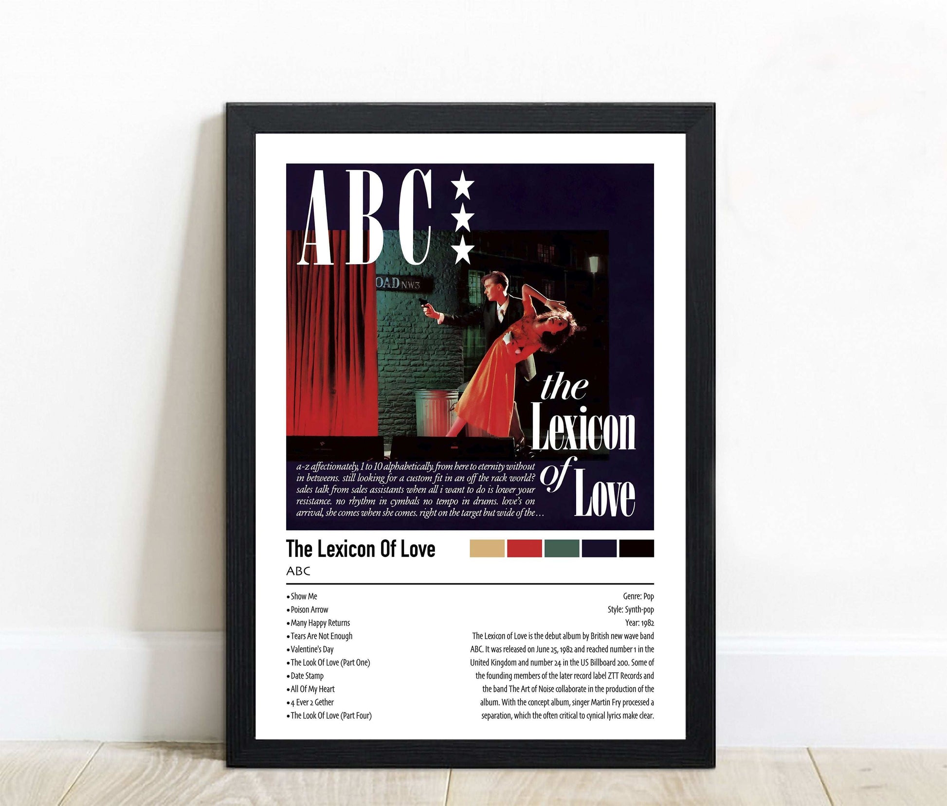 ABC | The Lexicon Of Love | Custom Album Cover Poster Print