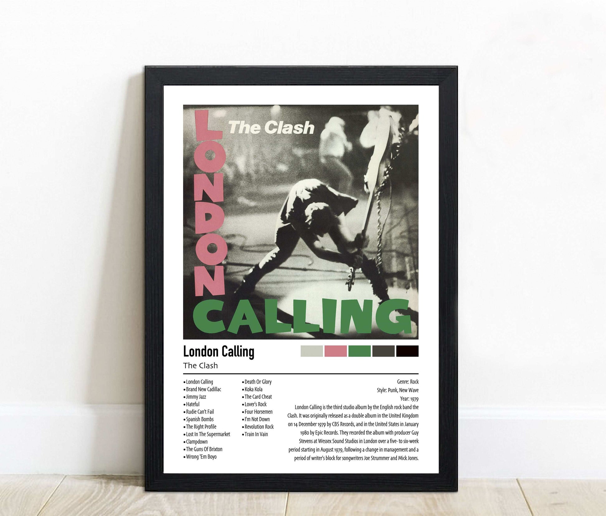 The Clash | London Calling | Custom Album Cover Poster Print