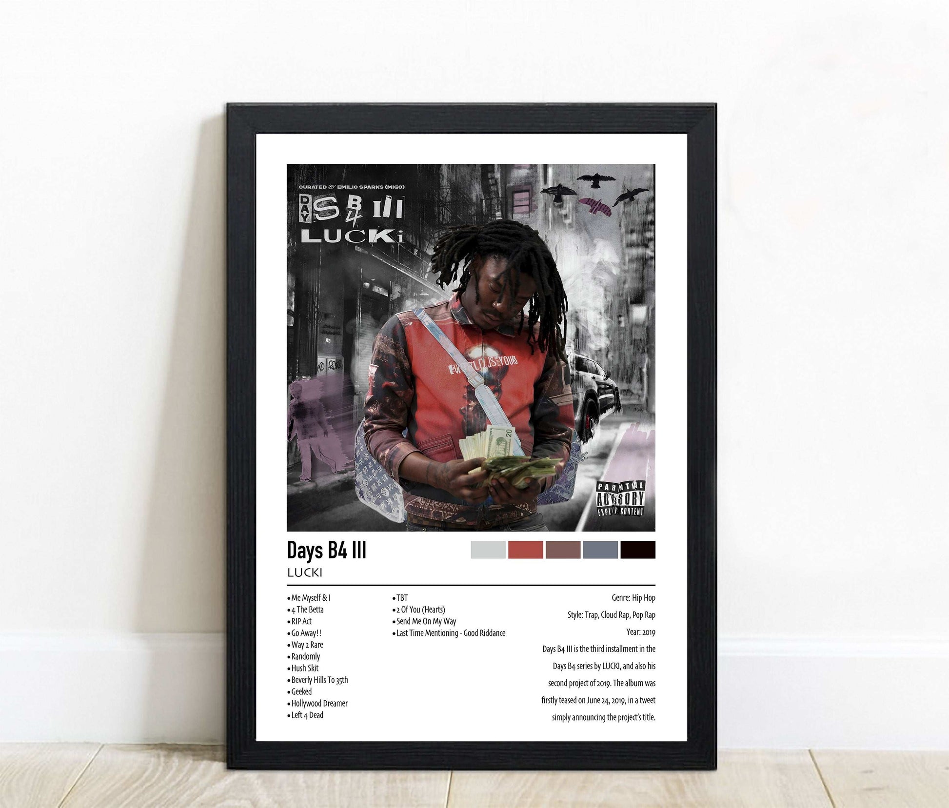 LUCKI | Days B4 Ill | Custom Album Cover Poster Print