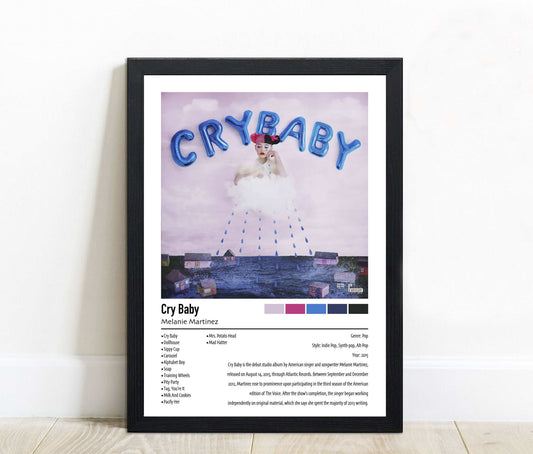 Melanie Martinez | Cry Baby | Custom Album Cover Poster Print