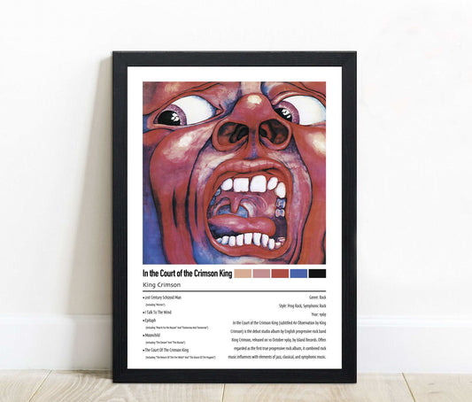 King Crimson |  In the Court of the Crimson King | Custom Album Cover Poster Print