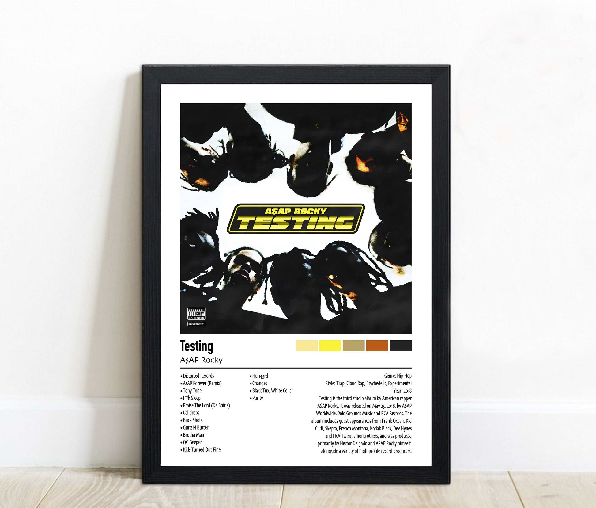 A$AP Rocky | Testing| Custom Album Cover Poster Print