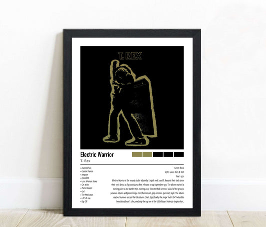 T.Rex | Electric Warrior | Custom Album Cover Poster Print