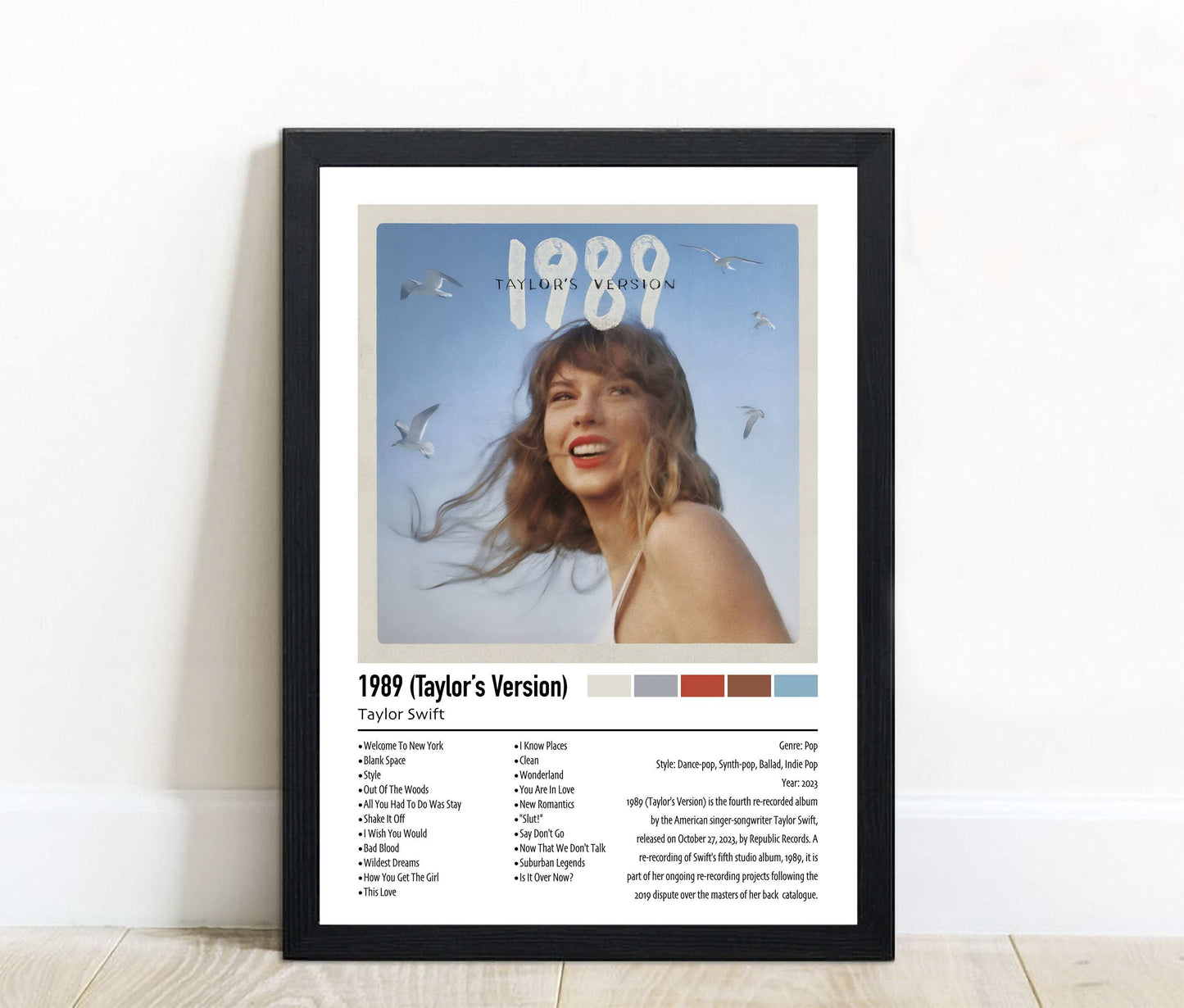 Taylor Swift | 1989 (Taylor's Version) | Custom Album Cover Poster Print
