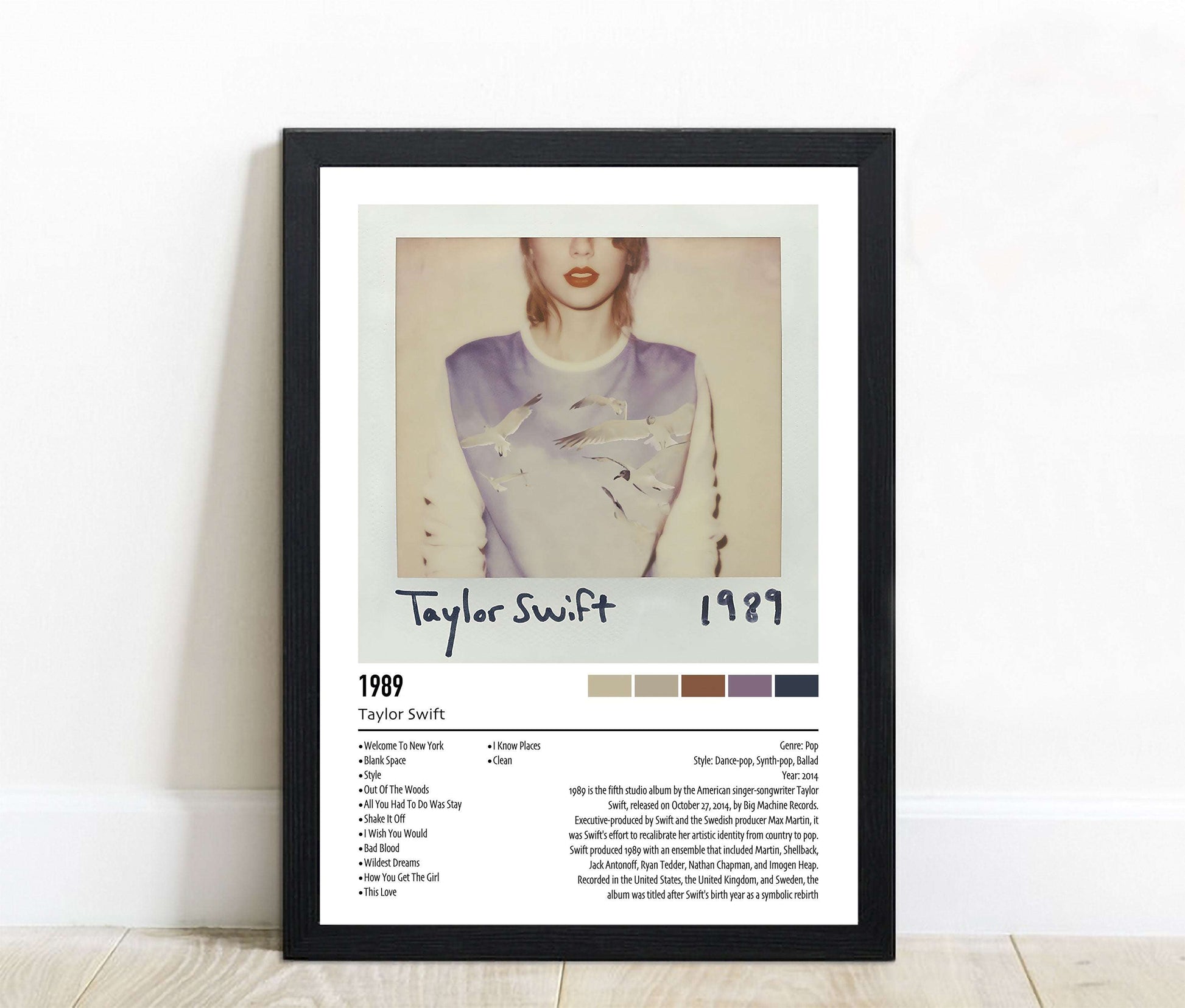 Taylor Swift | 1989 | Custom Album Cover Poster Print