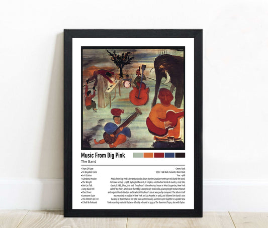 The Band | Music From Big Pink | Custom Album Cover Poster Print