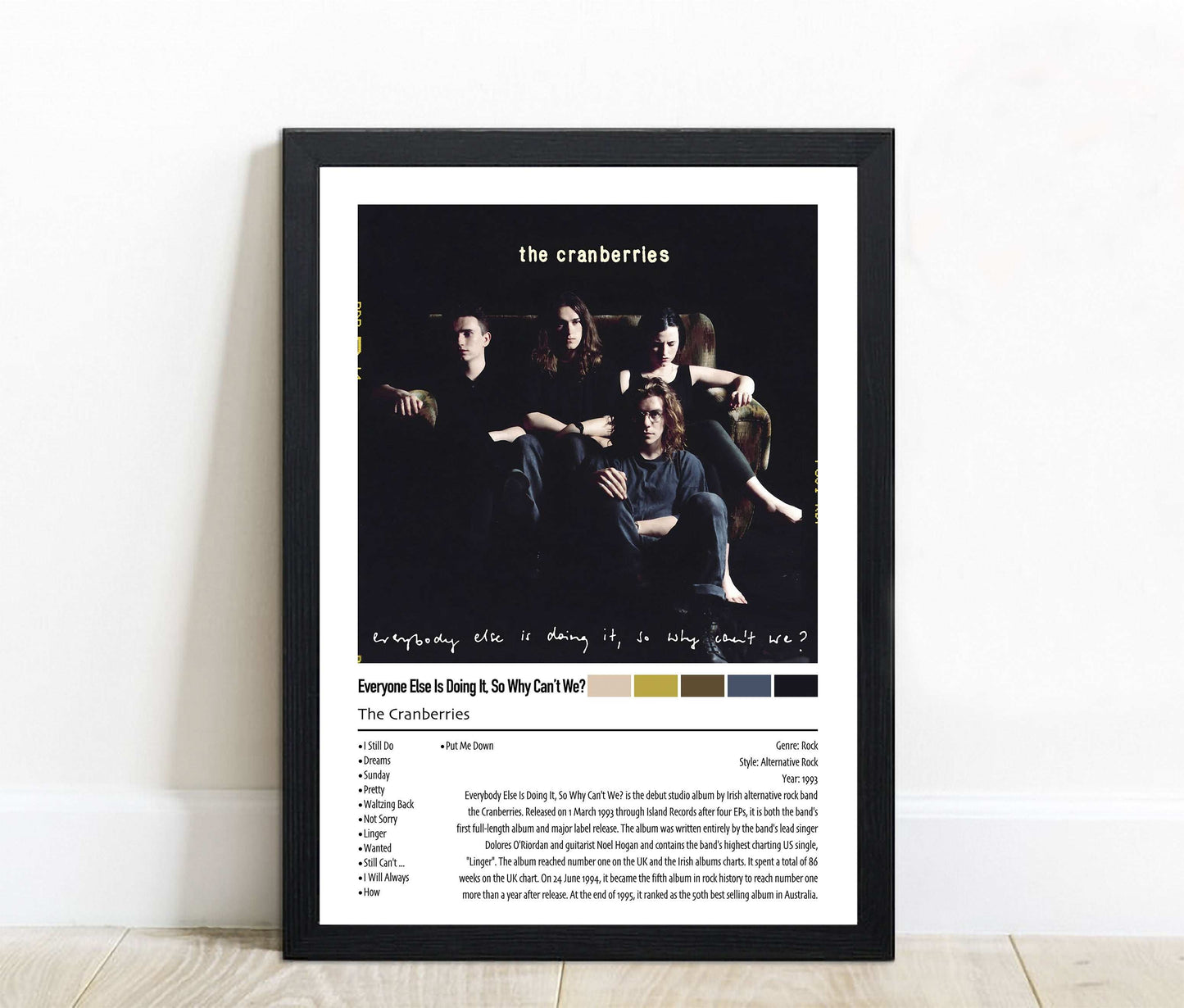 The Cranberries | Everyone Else Is Doing It. So Why Can't We | Custom Album Cover Poster Print