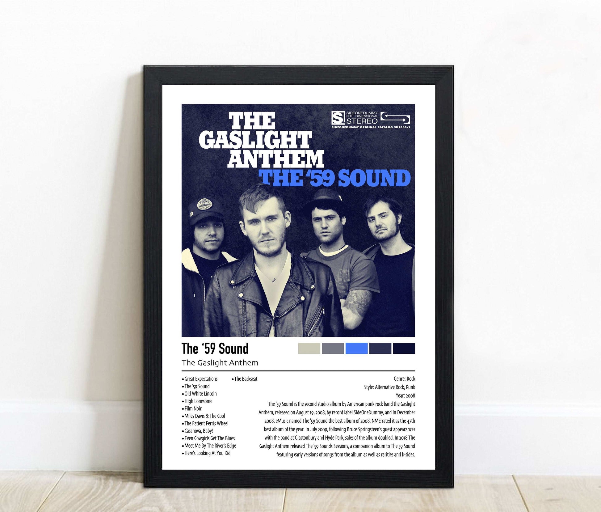 The Gaslight Anthem | The '59 Sound | Custom Album Cover Poster Print