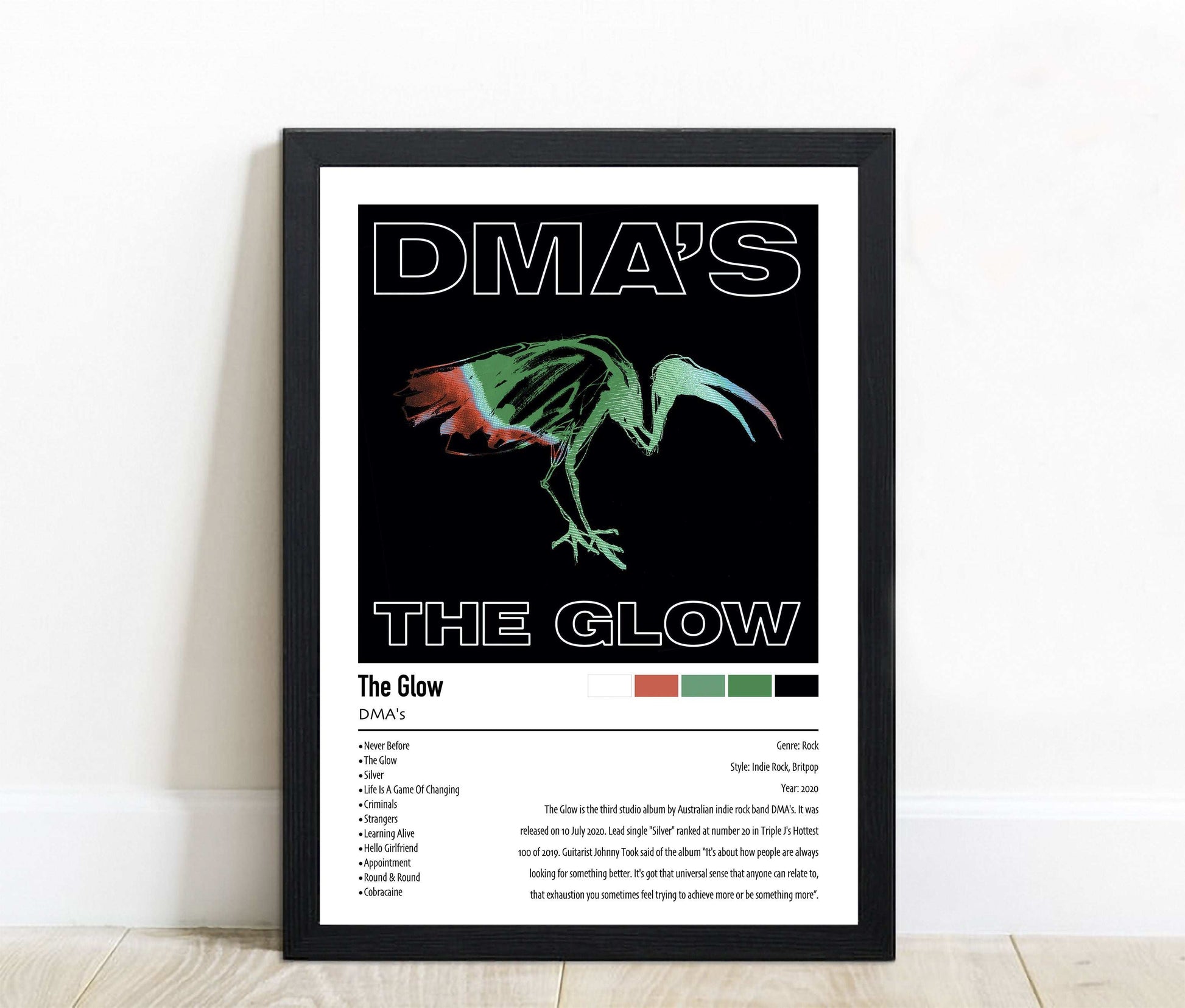 DMA's | The Glow | Custom Album Cover Poster Print