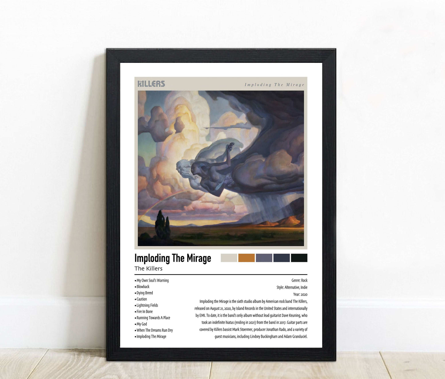 The Killers | Imploding The Mirage | Custom Album Cover Poster Print