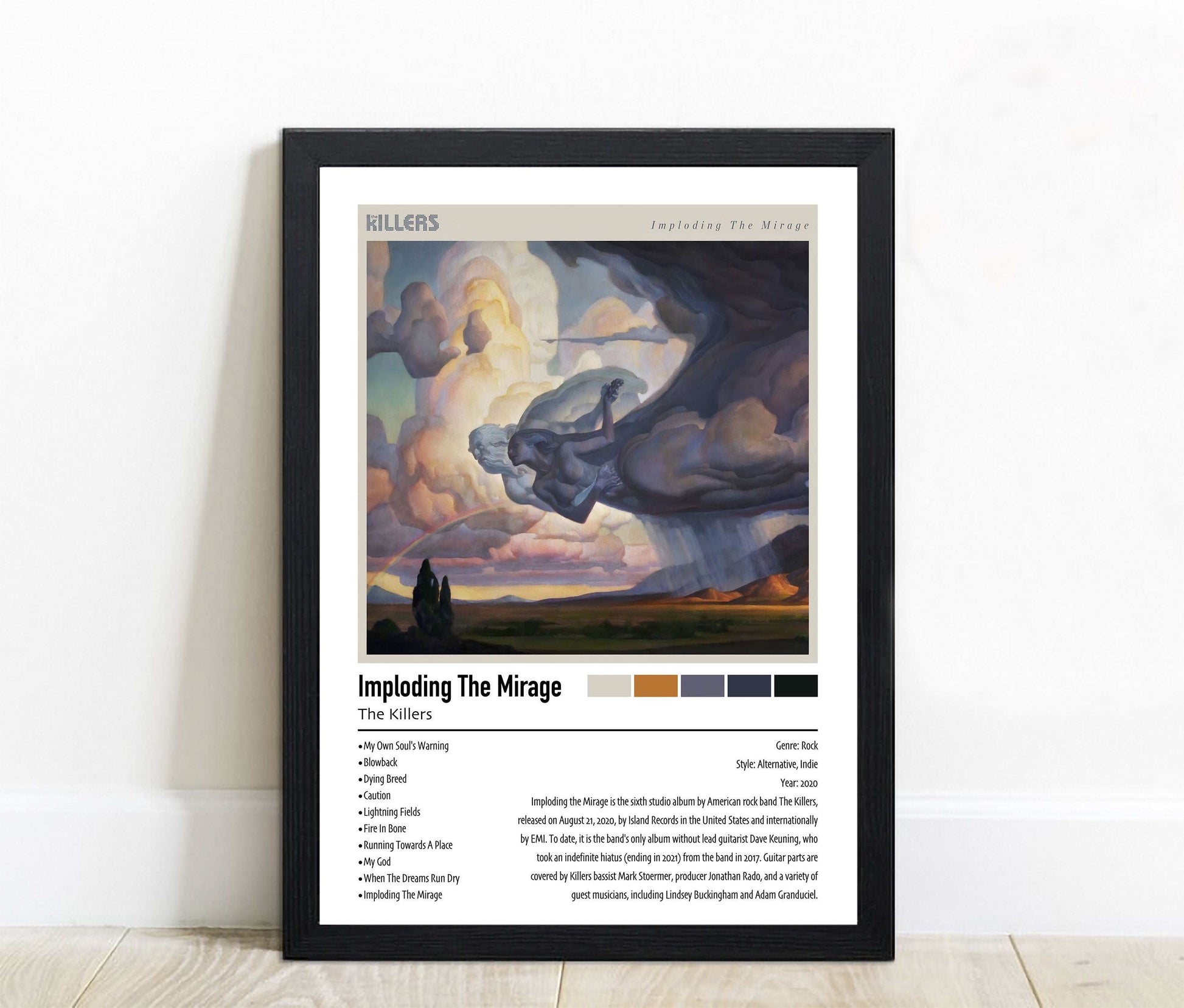 The Killers | Imploding The Mirage | Custom Album Cover Poster Print