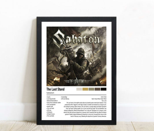 Sabaton | The Last Stand | Custom Album Cover Poster Print