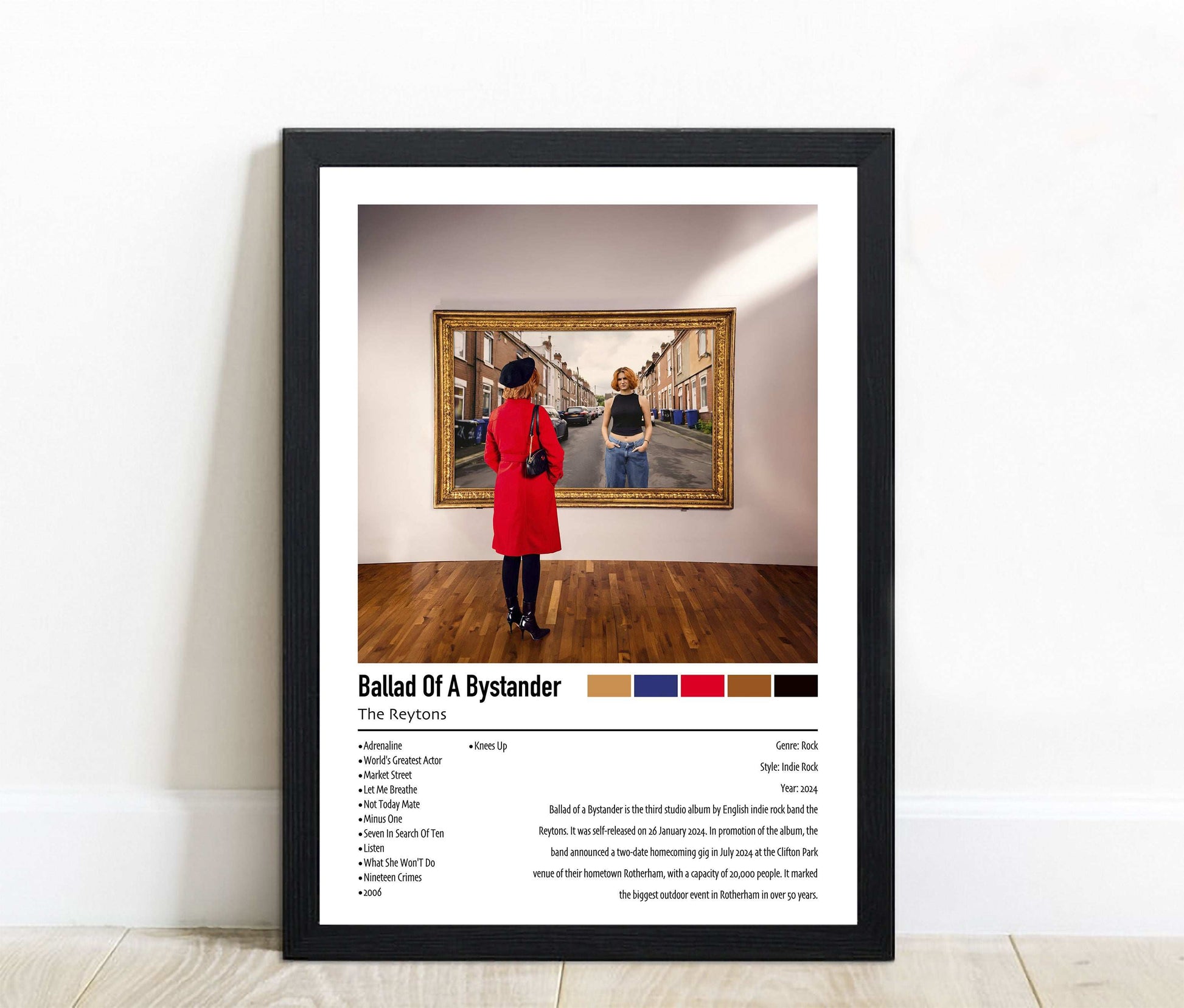 The Reytons | Ballad Of A Bystander | Custom Album Cover Poster Print
