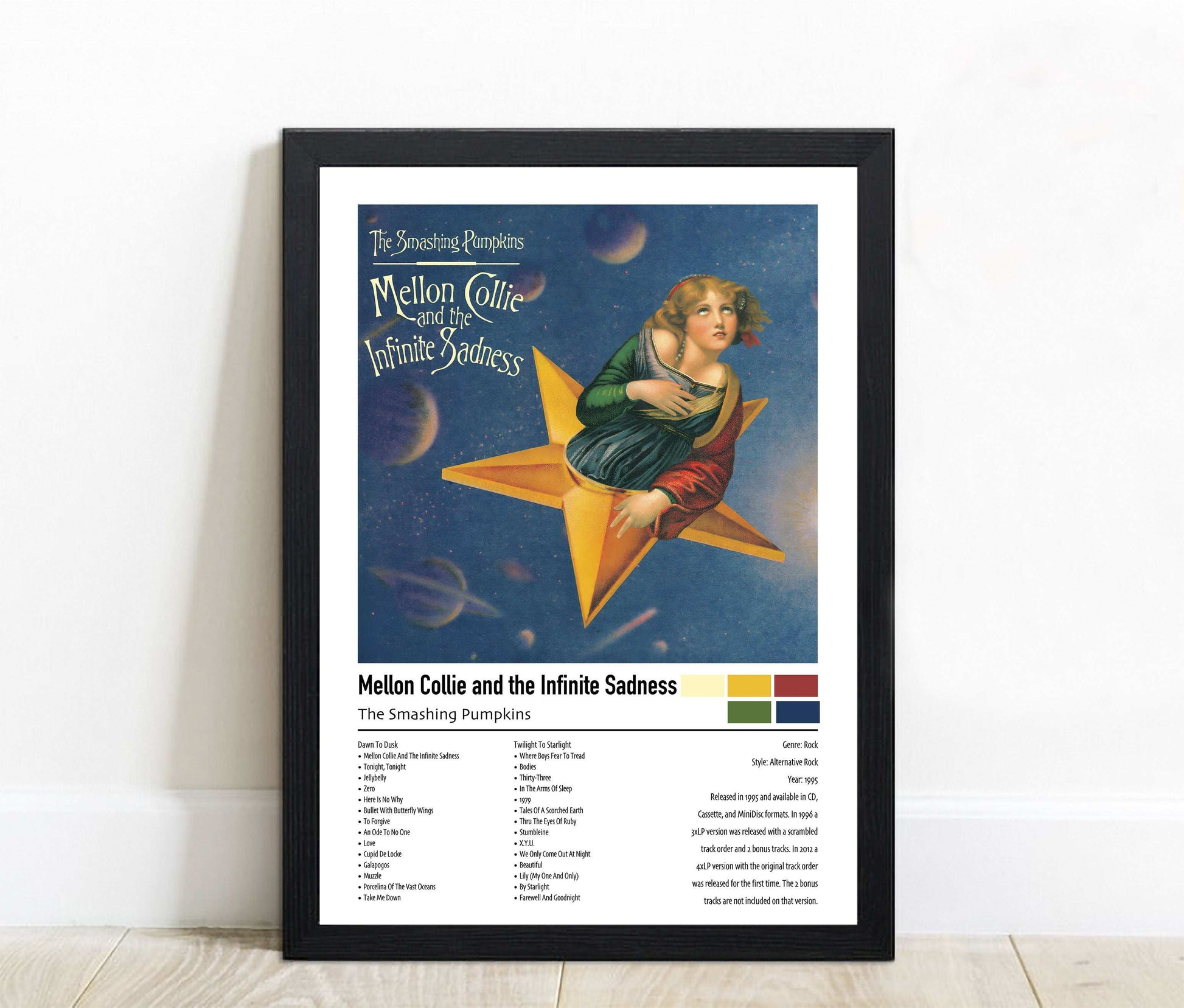 The Smashing Pumpkins | Mellon Collie and the Infinite Sadness | Custom Album Cover Poster Print
