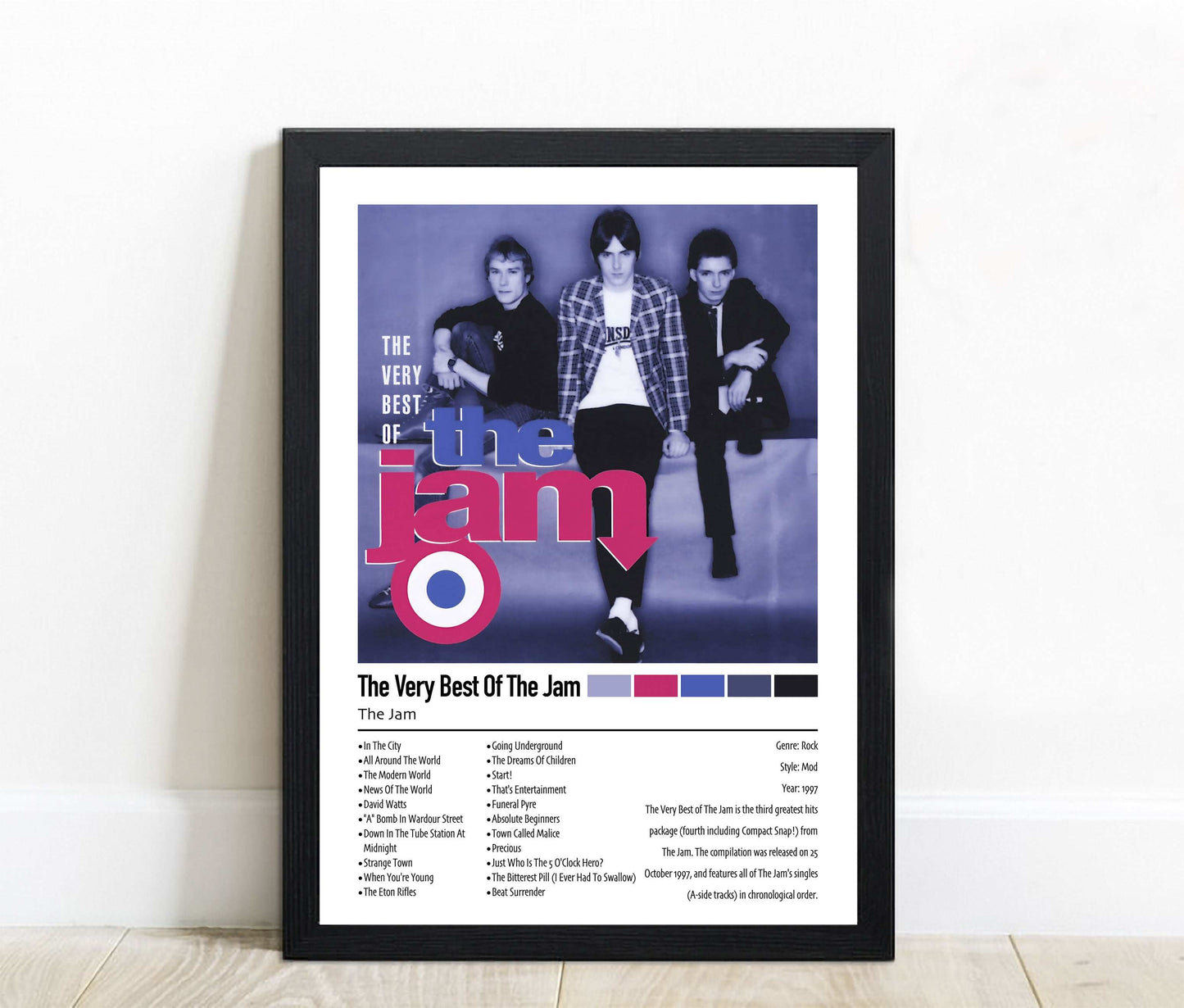 The Jam | The Very Best Of The Jam | Custom Album Cover Poster Print