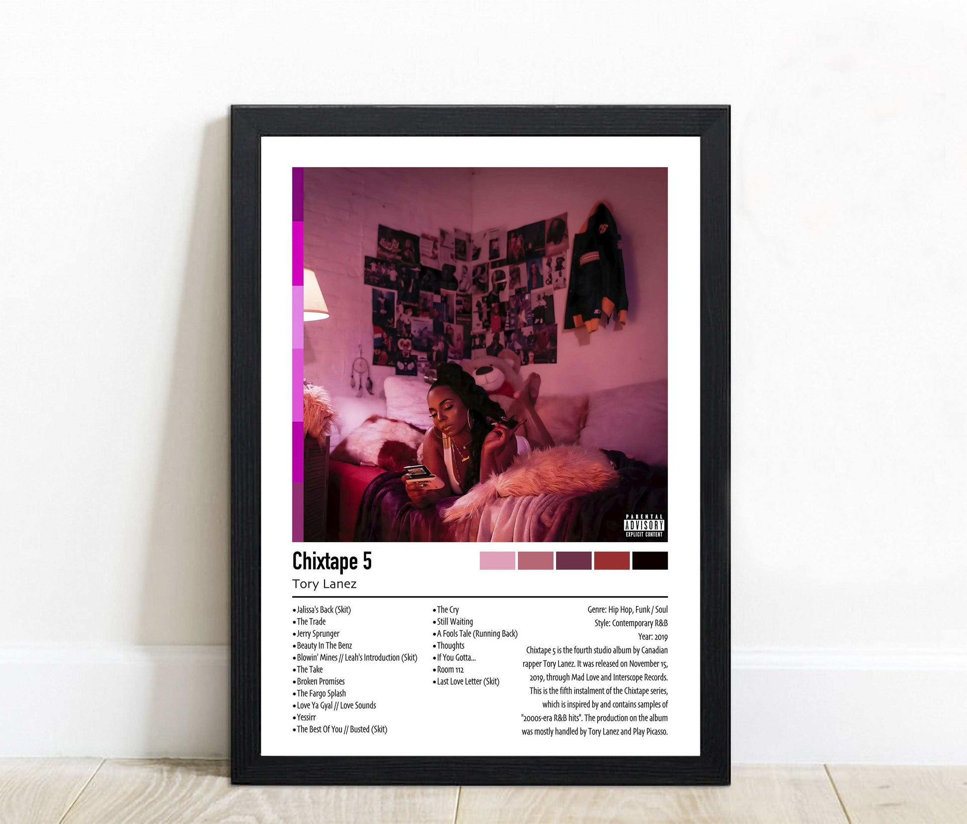 Torey Lanez | Chixtape 5 | Custom Album Cover Poster Print