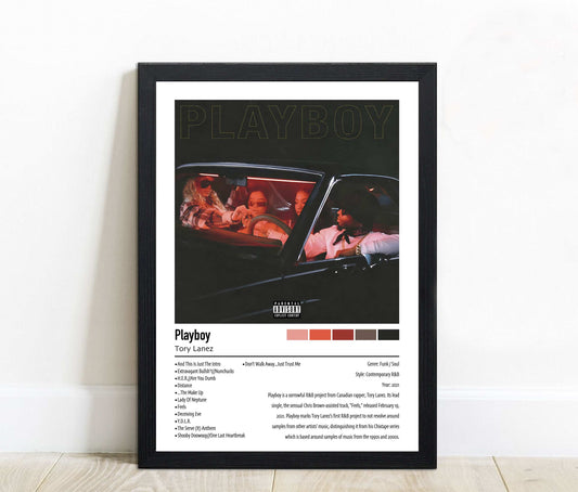 Torey Lanez | Playboy | Custom Album Cover Poster Print