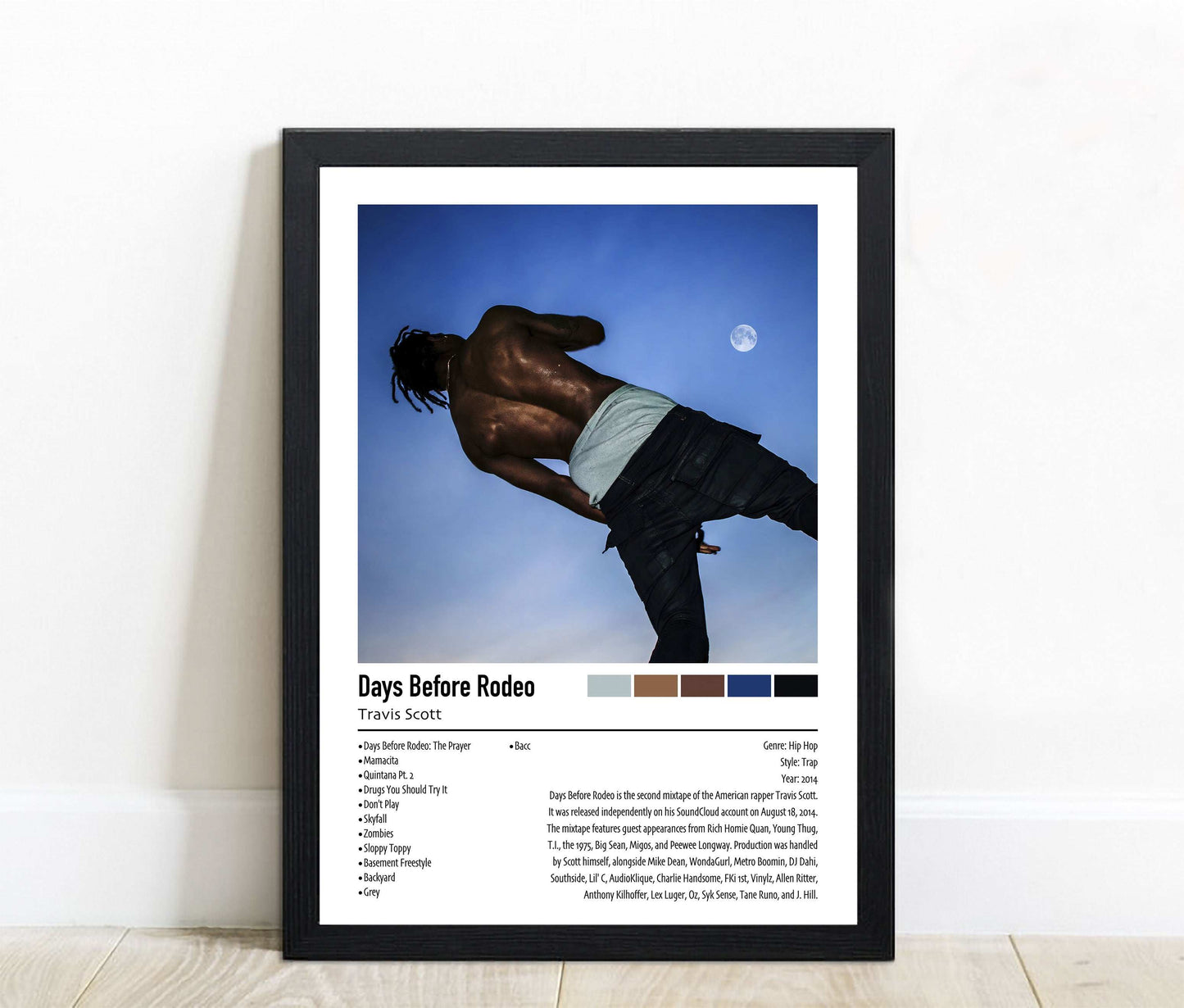 Travis Scott | Days Before Rodeo | Custom Album Cover Poster Print
