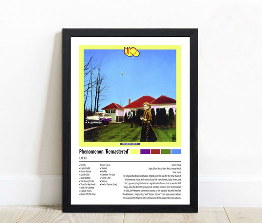 UFO | Phenomenon 'Remastered' | Custom Album Cover Poster Print