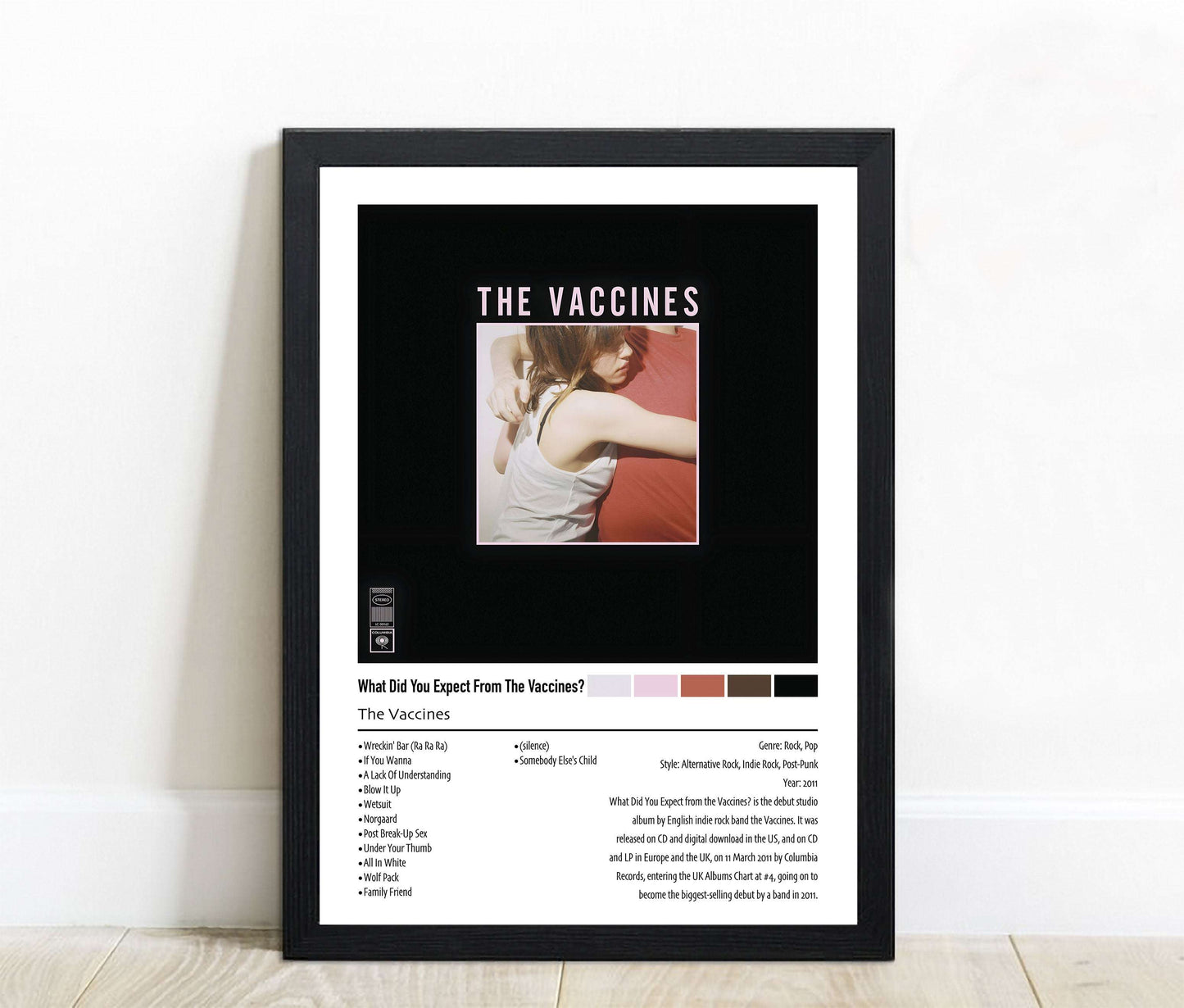 The Vaccines | What Did You Expect From The Vaccines? | Custom Album Cover Poster Print