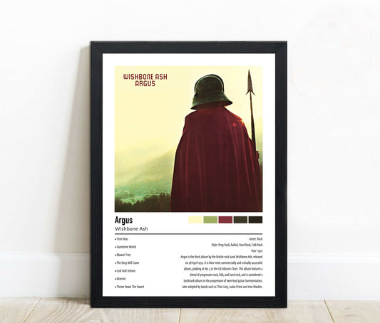 Wishbone Ash | Argus | Custom Album Cover Poster Print