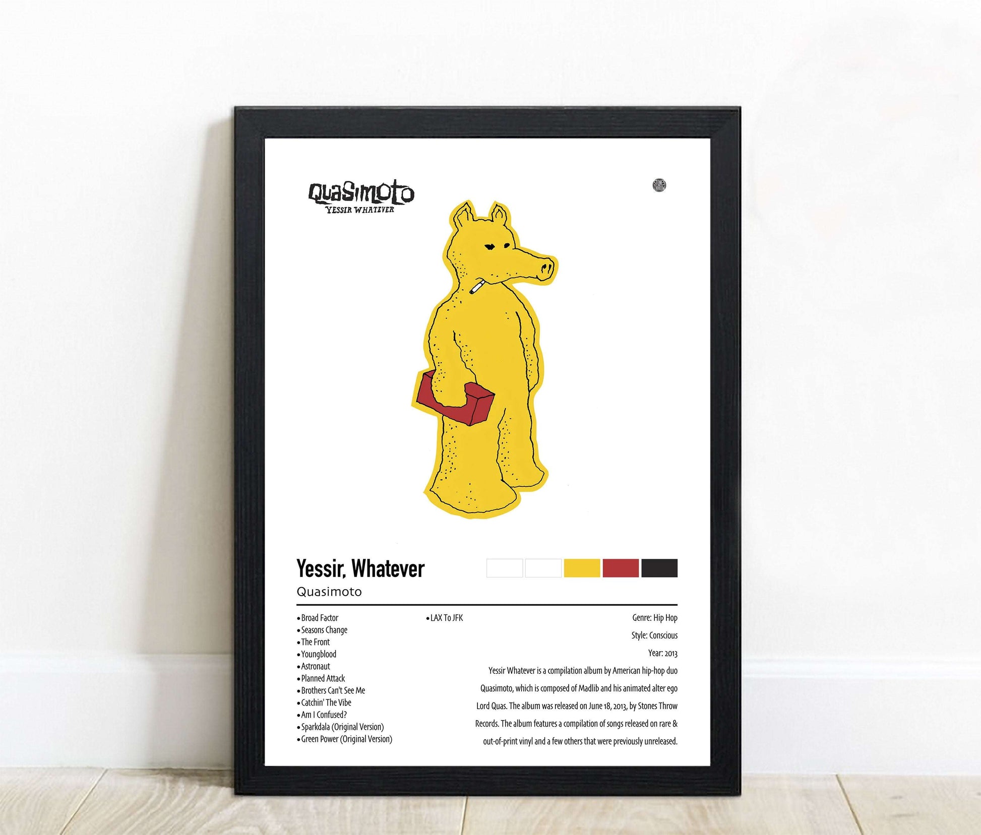 Quasimoto | Yessir, Whatever | Custom Album Cover Poster Print