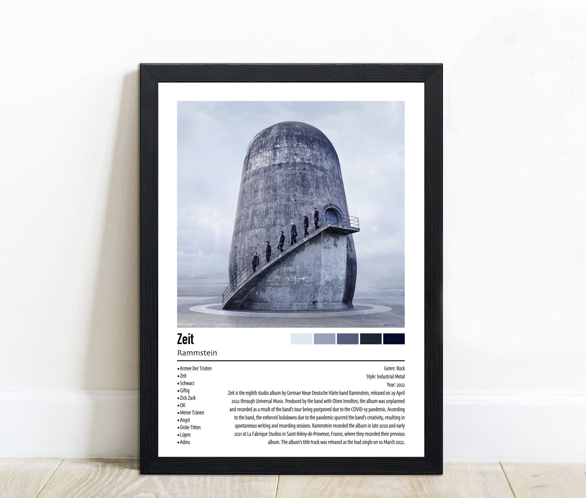 Rammstein | Zeit | Custom Album Cover Poster Print