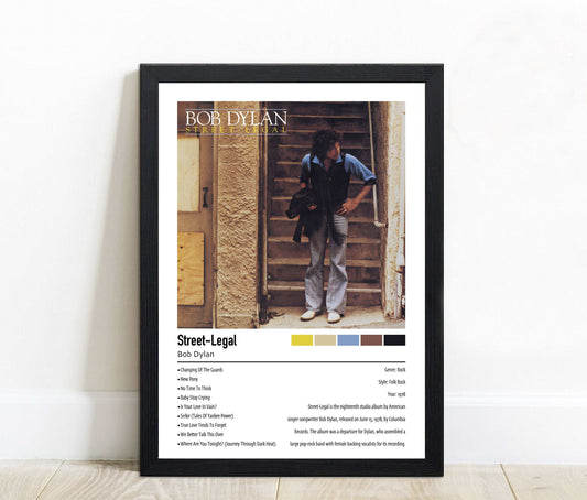 Bob Dylan | Street-Legal | Custom Album Cover Poster Print