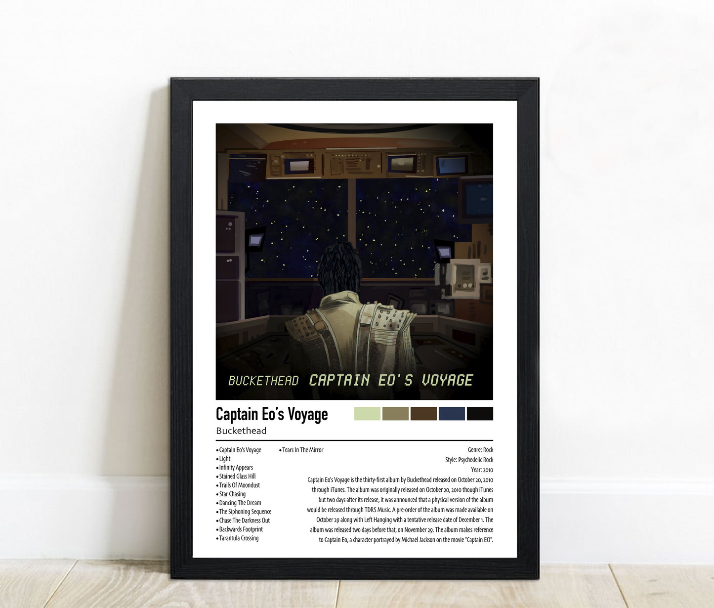 Buckethead | Captain Eo's Voyage | Custom Album Cover Poster Print