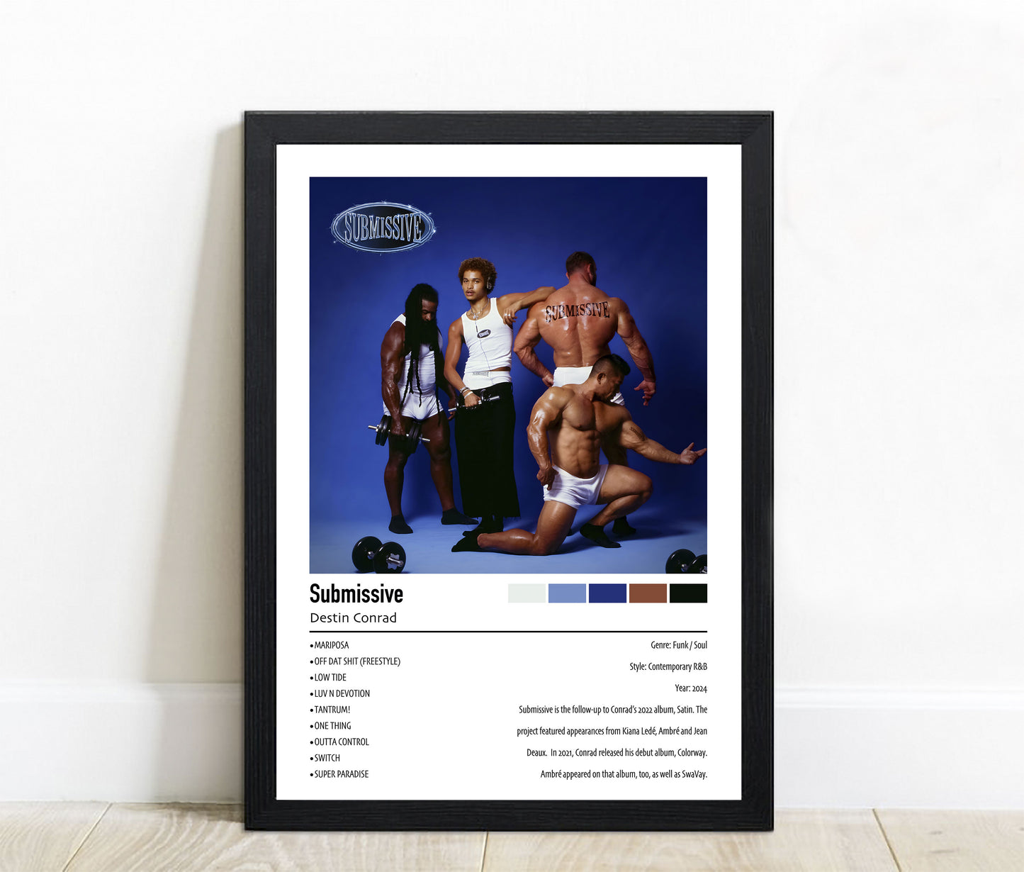 Destin Conrad | Submissive | Custom Album Cover Poster Print