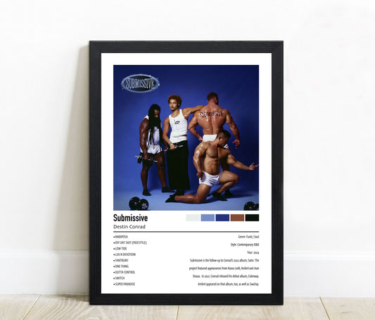 Destin Conrad | Submissive | Custom Album Cover Poster Print