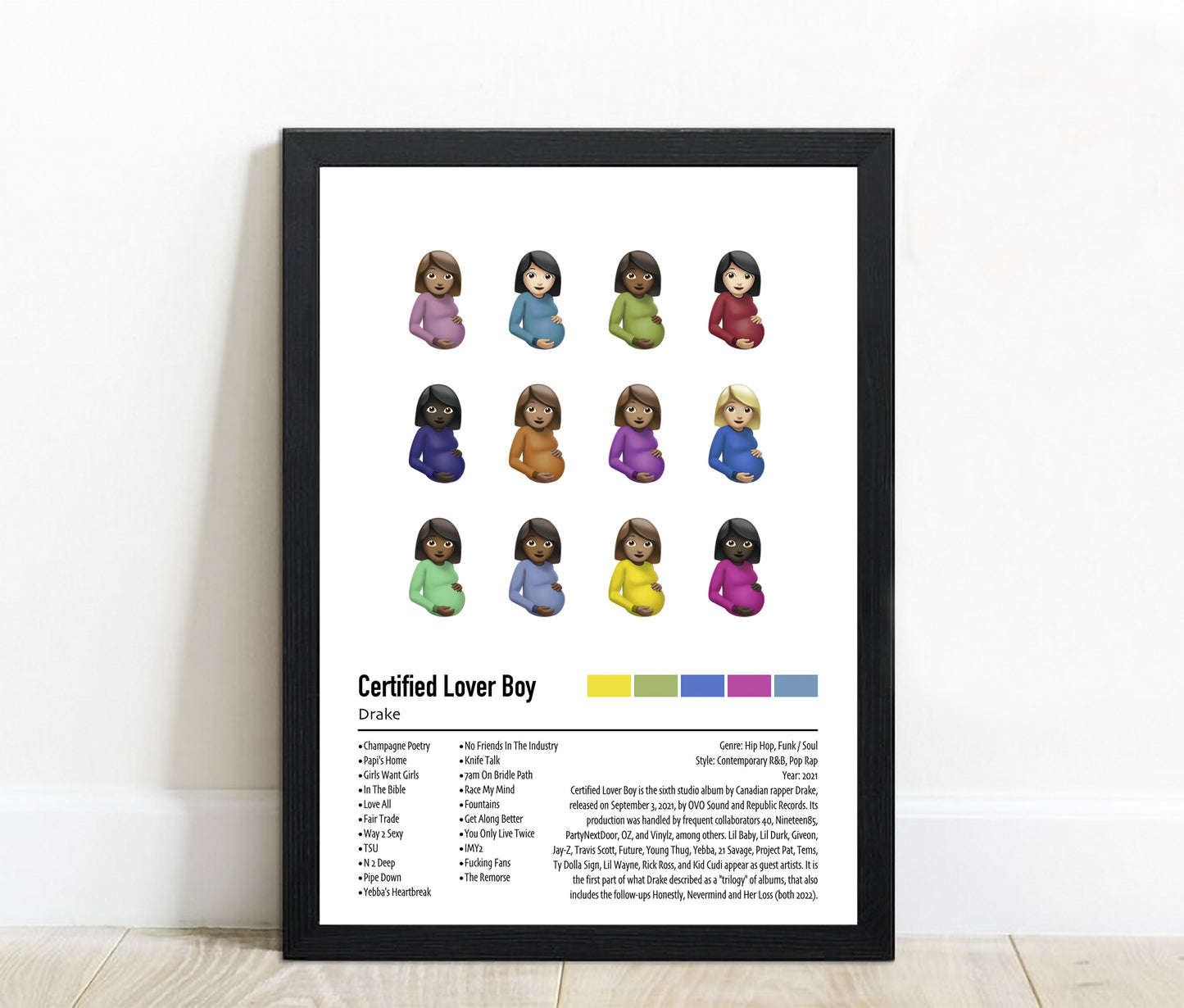 Drake | Certified Lover Boy | Custom Album Cover Poster Print