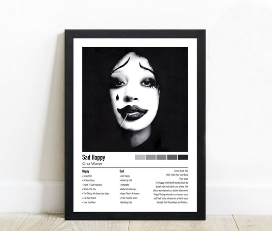Circa Waves | Sad Happy | Custom Album Cover Poster Print