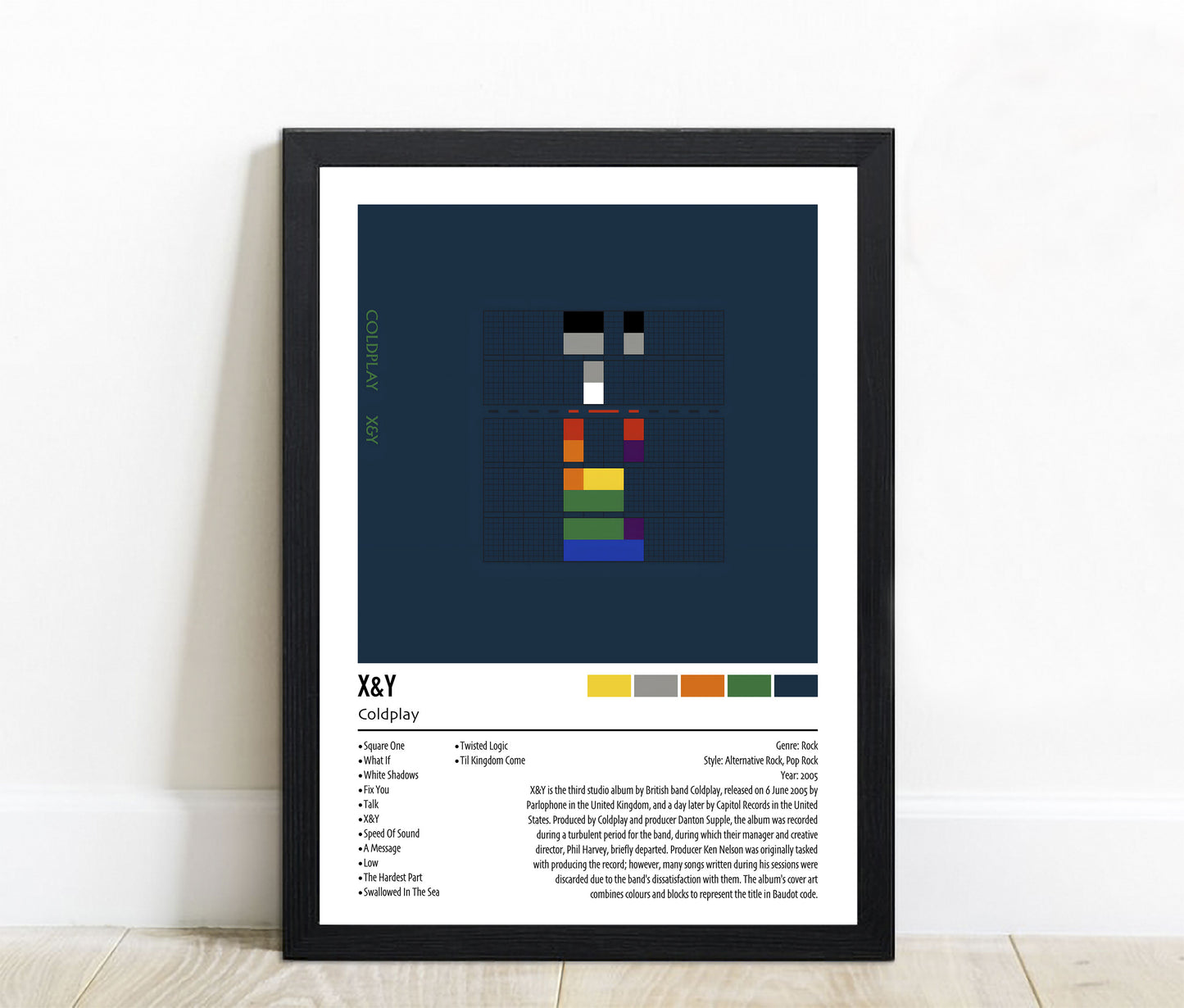 Coldplay | X&Y | Custom Album Cover Poster Print