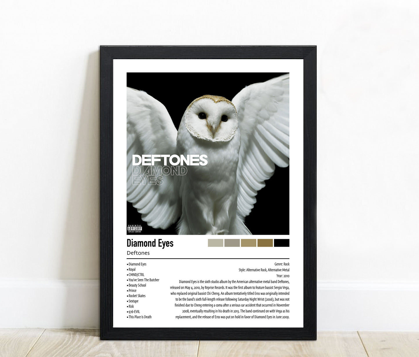 Deftones | Diamond Eyes | Custom Album Cover Poster Print