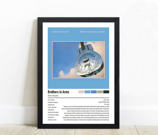 Dire Straits | Brothers In Arms | Custom Album Cover Poster Print